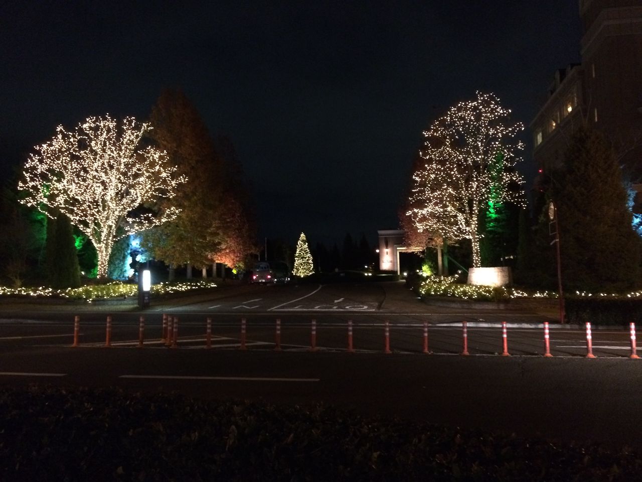 仙台ロイヤルパークホテルの入口 イルミネーション